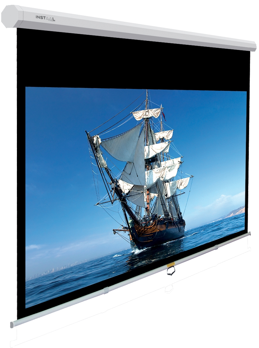 TELO PROVIS 200X114 INSMAN A MOLLA MANUALE HD CANVAS 16:9