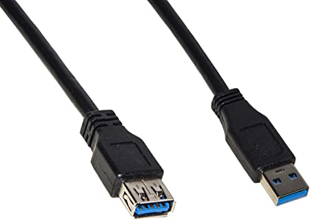 CAVO USB 3.0 A-A 3MT M/F BK PROLUNGA IN RAME
