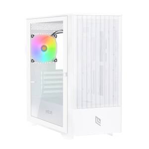 CASE MINI-TOWER NO PSU FOBIA L111 WHT 3USB3 1FAN ARGB VETRO TEMPERATO