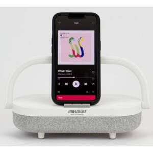 SPEAKER BLUETOOTH 10W LAMPADA BIANC DUDUU MOOD BIANCO X PC/SMARTPHONE