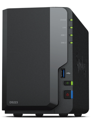 NAS SYNOLOGY DS223 2HD 3.5/2.5 DD R4 2GB-2X1GBE-3USB3.2