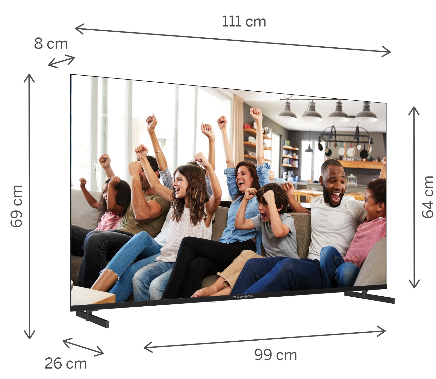 TV 50 THOMSON 4K SMART UHD T2/C2S2 GOOGLE TV FRAMELESS
