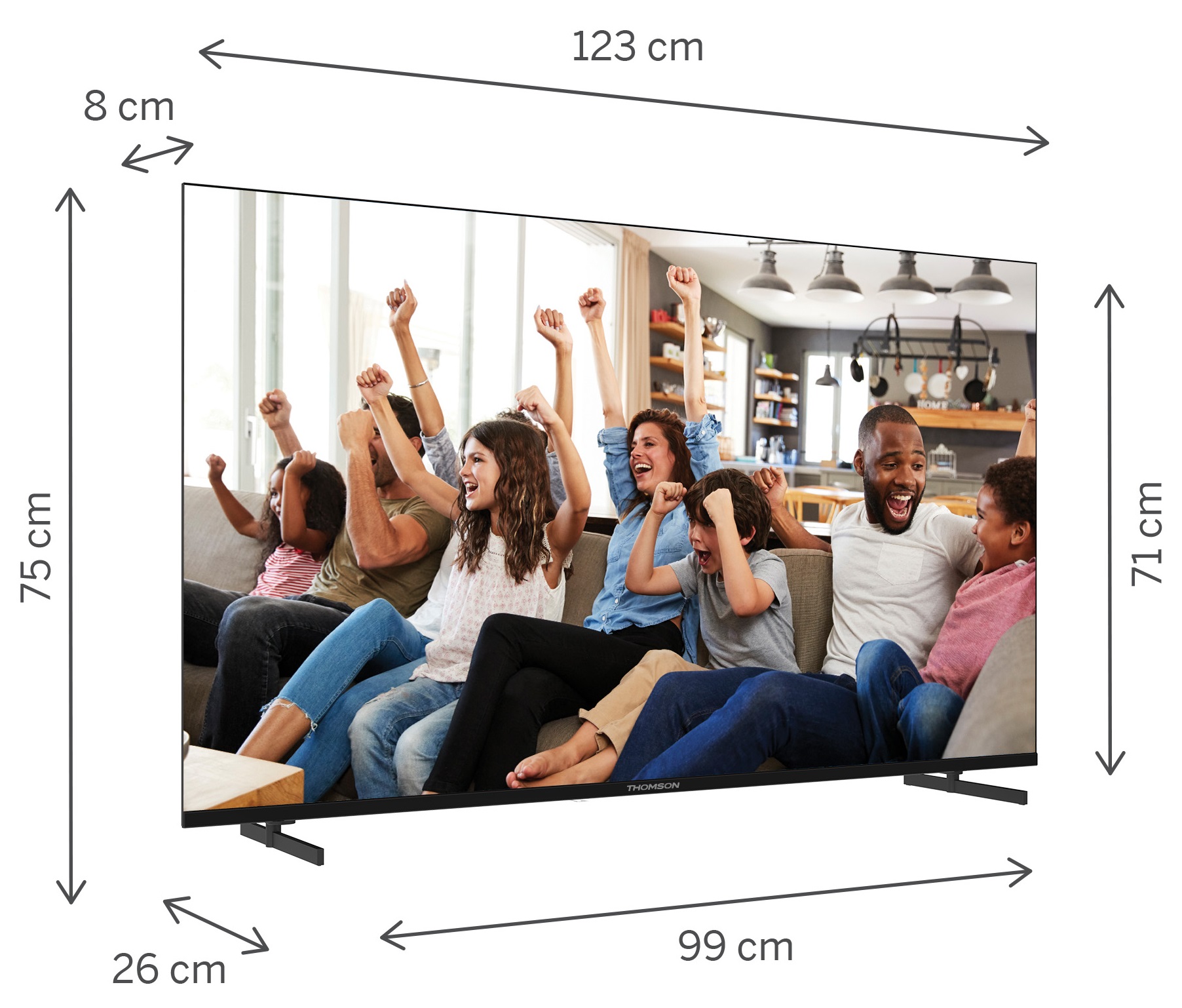 TV 55 THOMSON 4K SMART UHD T2/C2S2 GOOGLE TV FRAMELESS