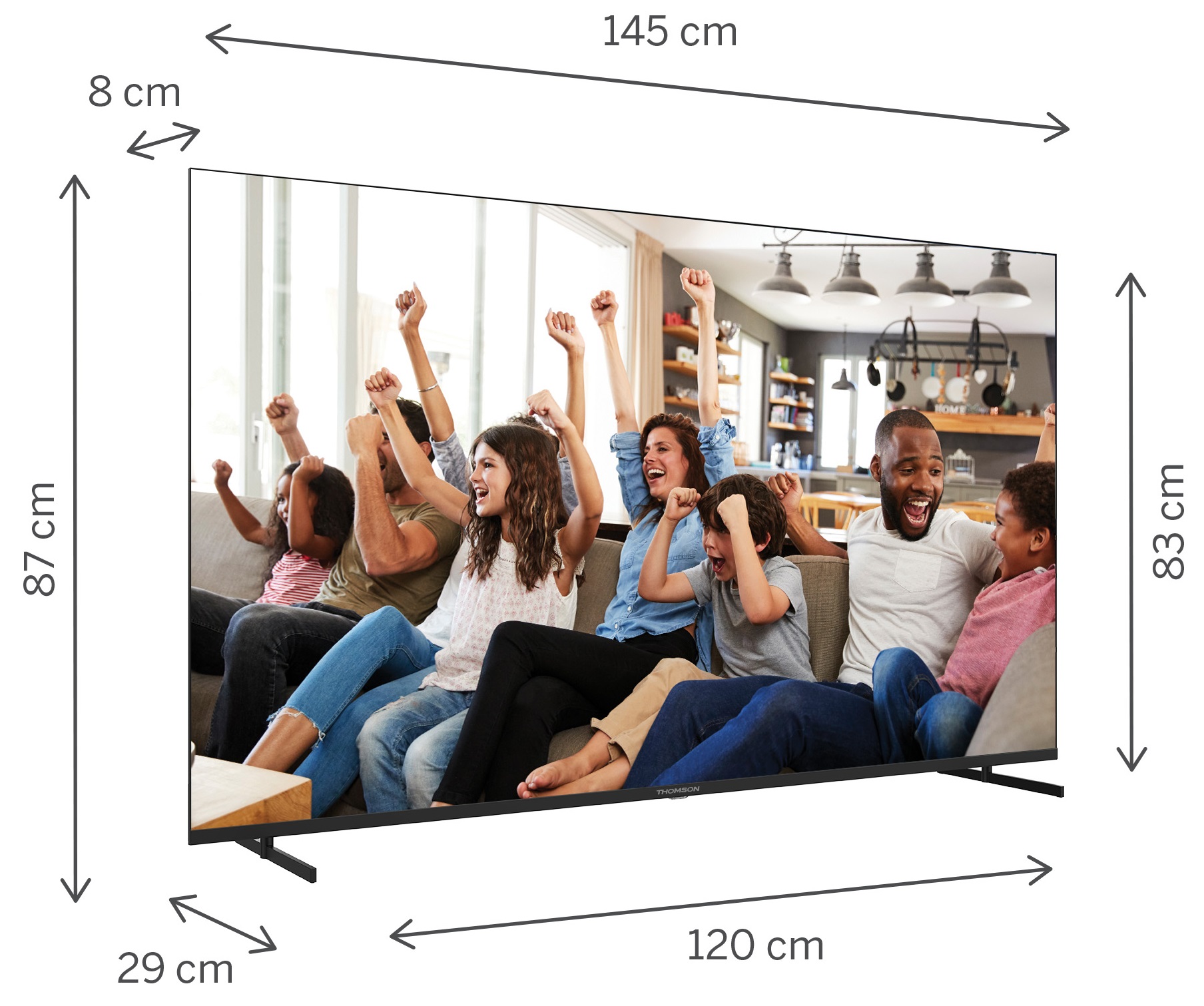 TV 65 THOMSON 4K SMART UHD T2/C2S2 GOOGLE TV FRAMELESS