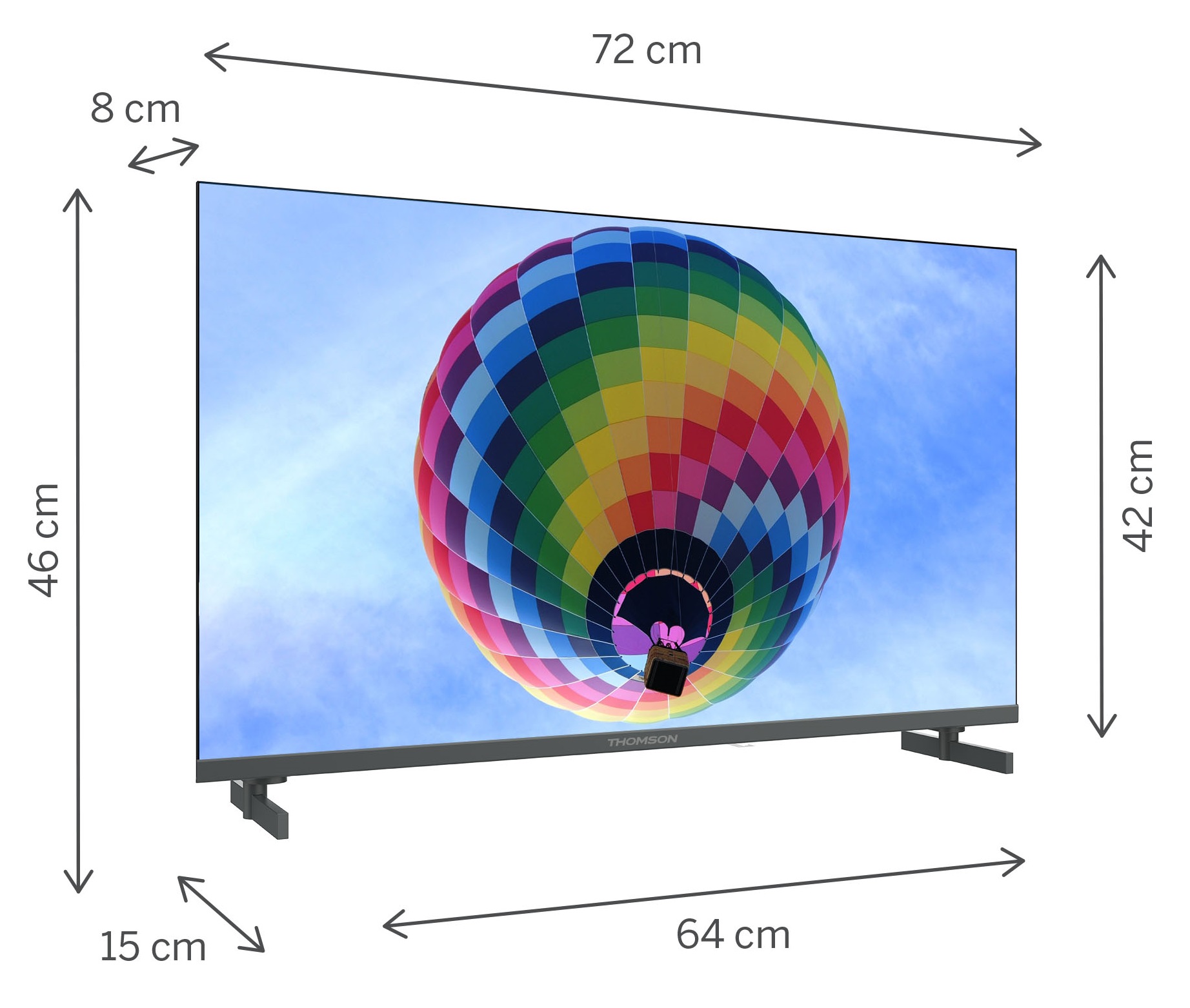 TV 32 THOMSON FHD QLED SMART T2/C2S2 GOOGLE TV