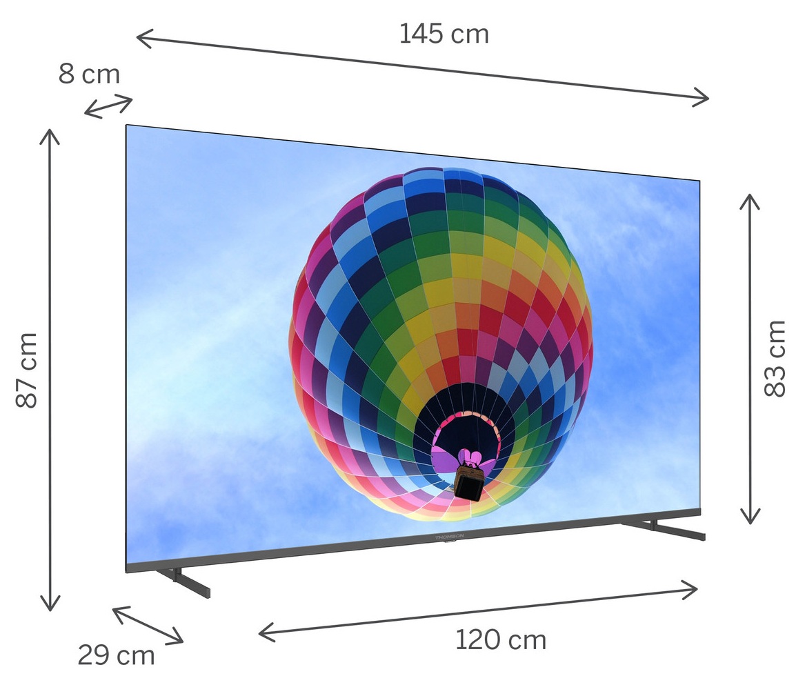 TV 65 THOMSON UHD SMART 4K QLE T2/C2S2 GOOGLE TV