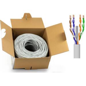 BOBINA RETE UTP CAT.6 305MT CCA AWG23 LSOH CLASSE CPR ECA