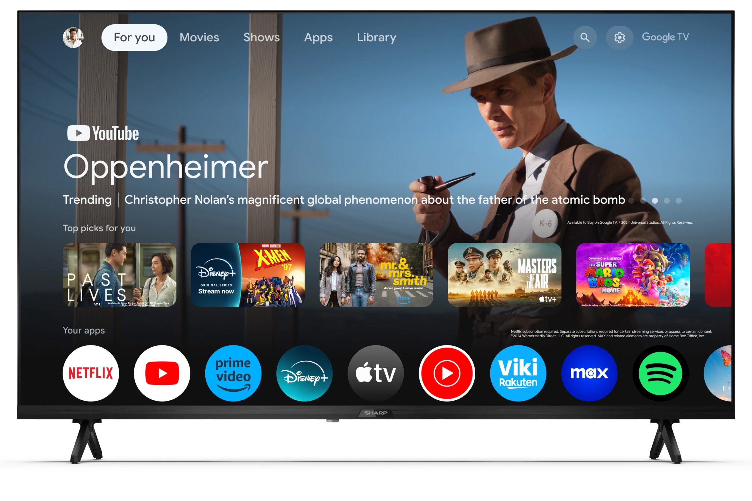 TV 40 SHARP LED 40GF2265E GOOGLETV TV SMART FHD CAST BLUETOOTH