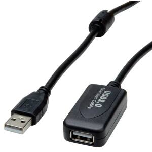 CAVO USB 2.0 A-A 5M M/F BK RIPETITORE SEGNALE