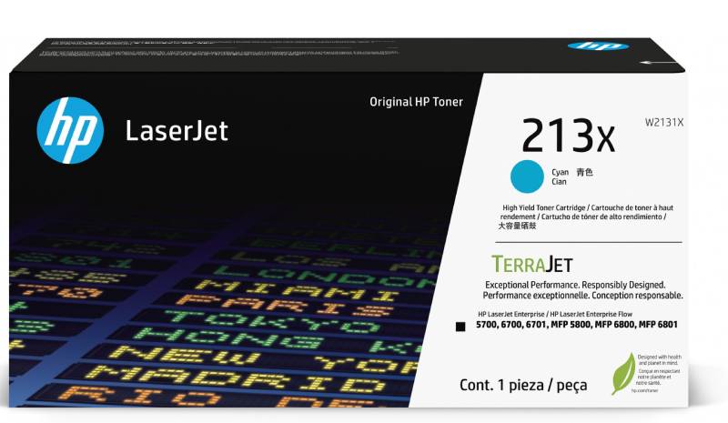 TONER HP 213X CIANO PER LASERJET ENTERPRISE 6000PAG