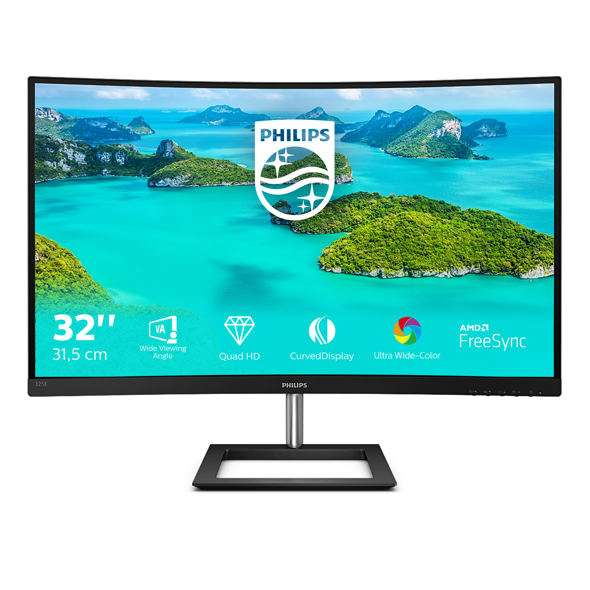 MON 31,5VA CURVO QHD HDMI DP VGA PHILIPS 325E1C/00 16:9