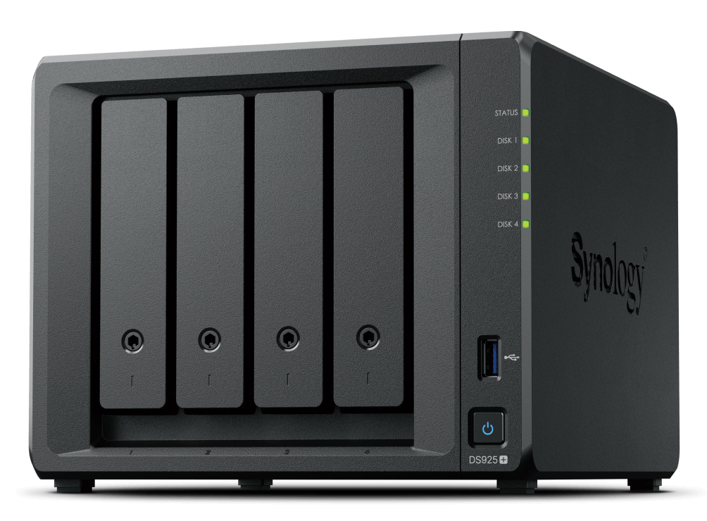NAS SYNOLOGY DS925+ 4SSD 3,5/2,52 P GIGA/2P USB/1P ESATA NO SSD