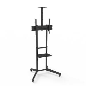 STAFFA  PAVIMENTO TV FINO 600X400 NPF10313 LOAD 50KG CON RUOTE
