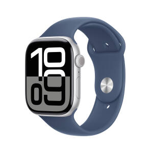 WATCH 10 46MM GPS ALLUMIN.SILVER BLU SPORT BAND  S/M