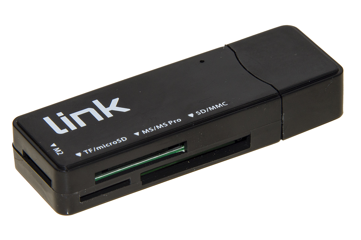 CARD READER ESTERNO USB 3.0 BK LINK MICRODSD/SD/MMC/MS/MSPRO/MSDUAL
