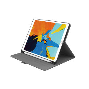 CUSTODIA IPAD 10.2 BLACK/GREY CYGNE TT WHIT HOLDER PENCIL
