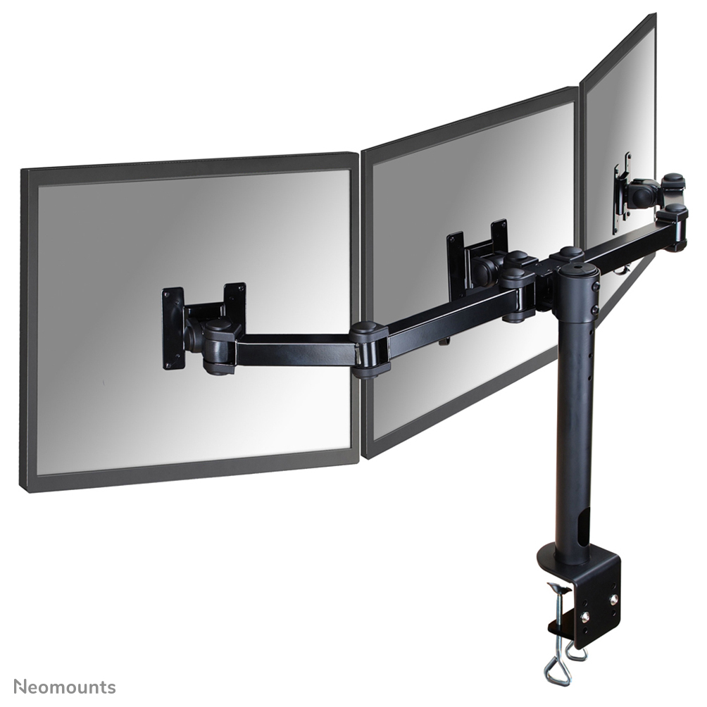 STAFFA TV/MONITOR DA TAVOLO MORSA DIMENSIONI DA 13 A 27 3 MONITOR