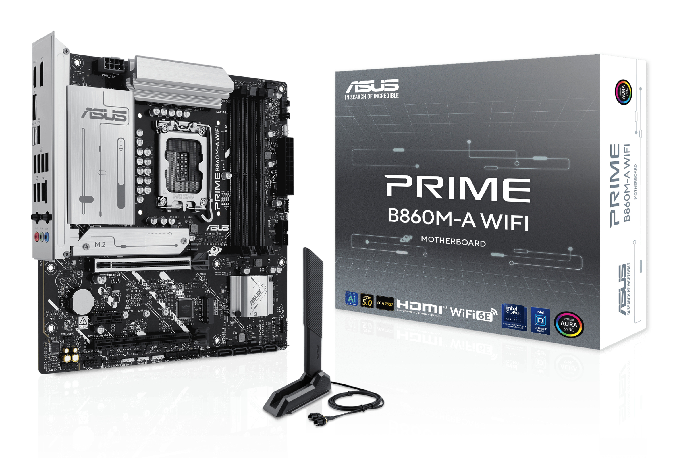 MB ASUS PRIME B860M-A WIFI 1851 4D5 2M.2 4S3 1HD/2DP MATX