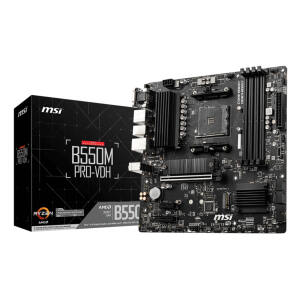 MB MSI B550M PRO-VDH AM4 RYZ9 4D4 4S3 2M.2 U3.2 GBLAN V/H/DP RAID