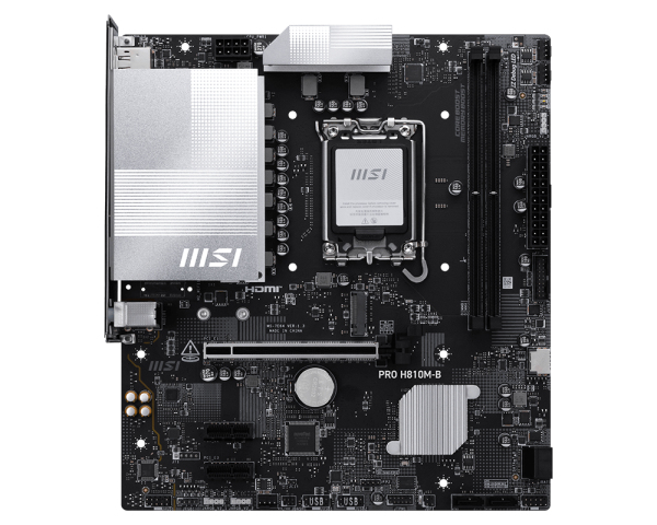 MB MSI PRO H810M-B DDR5 ST1851 2D5 1M.2 4S3 3PCIE HD/DP MATX