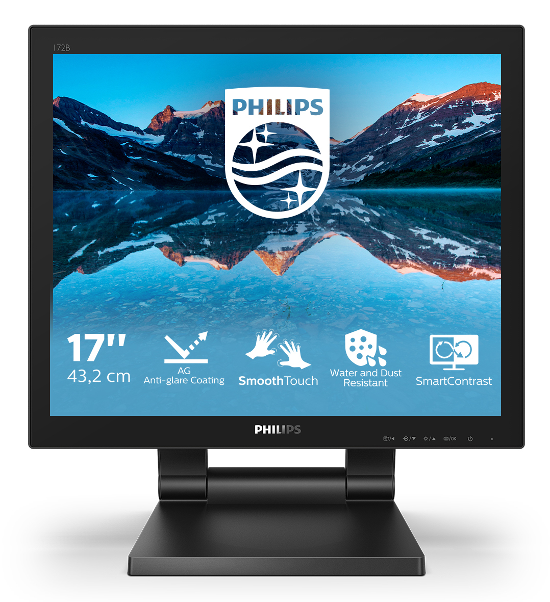 MON TOUCH 17 TN VGA HDMI DP 10TOCC DVI IP65 USB3.1 SMOOTHTOUCH 5:4